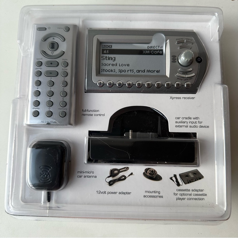 XM Satellite Radio XPress with Car Kit; Plug & Play; 5 Line Display XMCK-10A